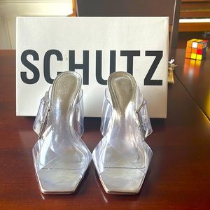 SCHUTZ VINYL MULES